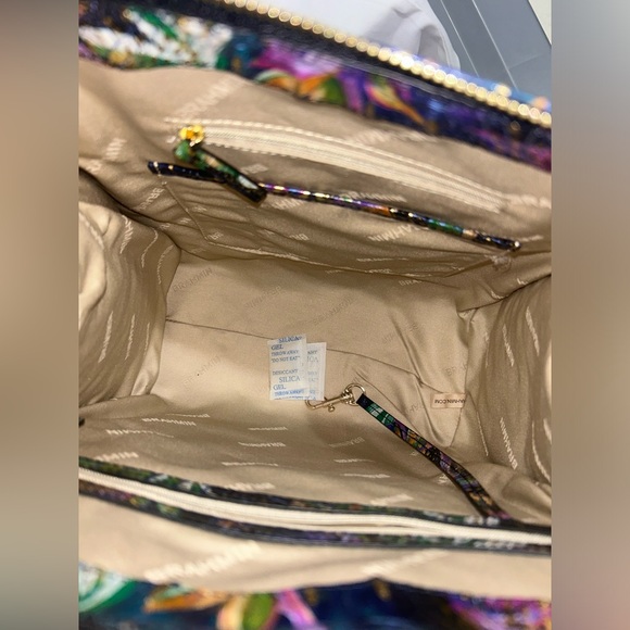 Colorful Women's Handbag with Purple Accents - Picture 12 of 12